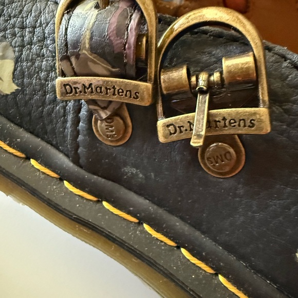 Dr. Martens 8065 Decayed Roses Nappa Mary Jane Women’s Shoes Black Size 8 - Picture 10 of 10